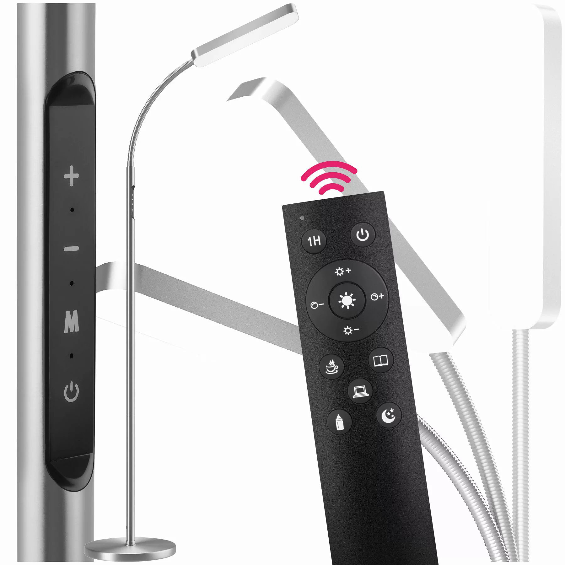 tectake Stehlampe Wohnzimmerlampe Prisma LED, 5 günstig online kaufen