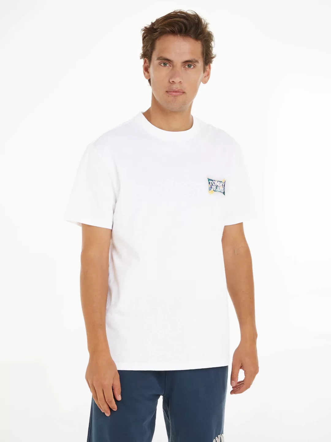 Tommy Jeans T-Shirt TJM REG FLOWER POWER TEE mit floralem Rückenprint günstig online kaufen