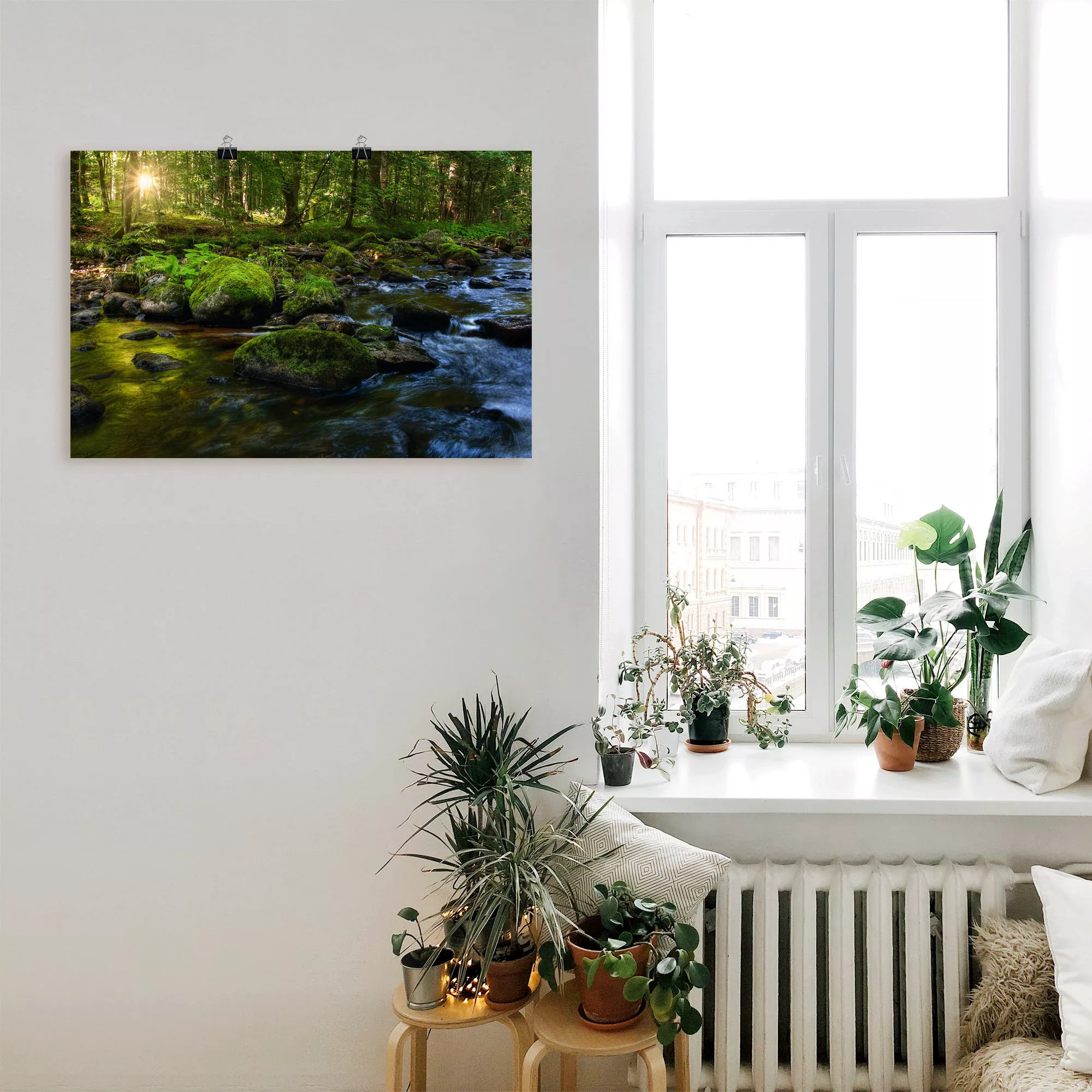 Artland Wandbild "Feenland", Wald, (1 St.), als Alubild, Outdoorbild, Leinw günstig online kaufen