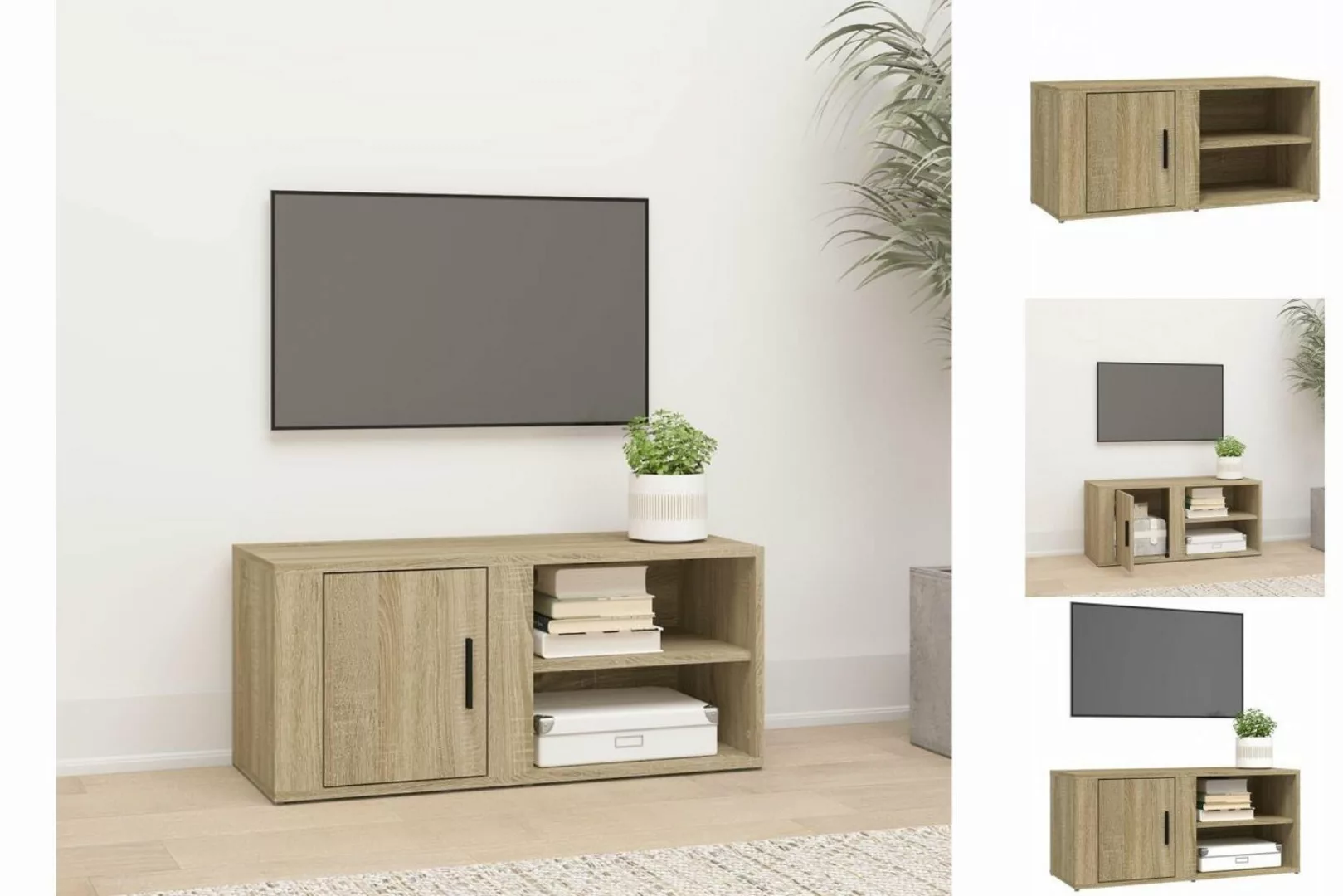 vidaXL TV-Schrank TV-Schrank Sonoma-Eiche 80x31,5x36 cm Holzwerkstoff TV-Lo günstig online kaufen