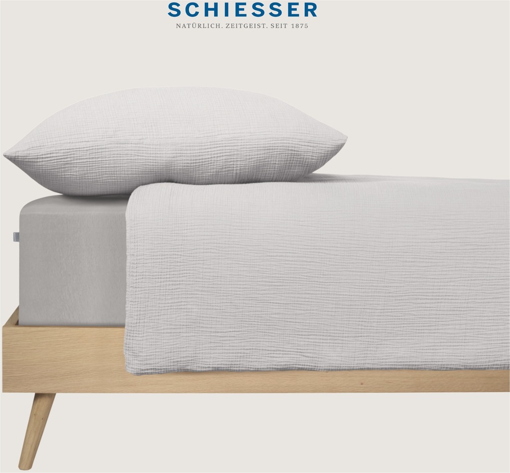 Schiesser Bettwäsche »Molly aus softer Musselin-Qualität in gedeckten, natü günstig online kaufen