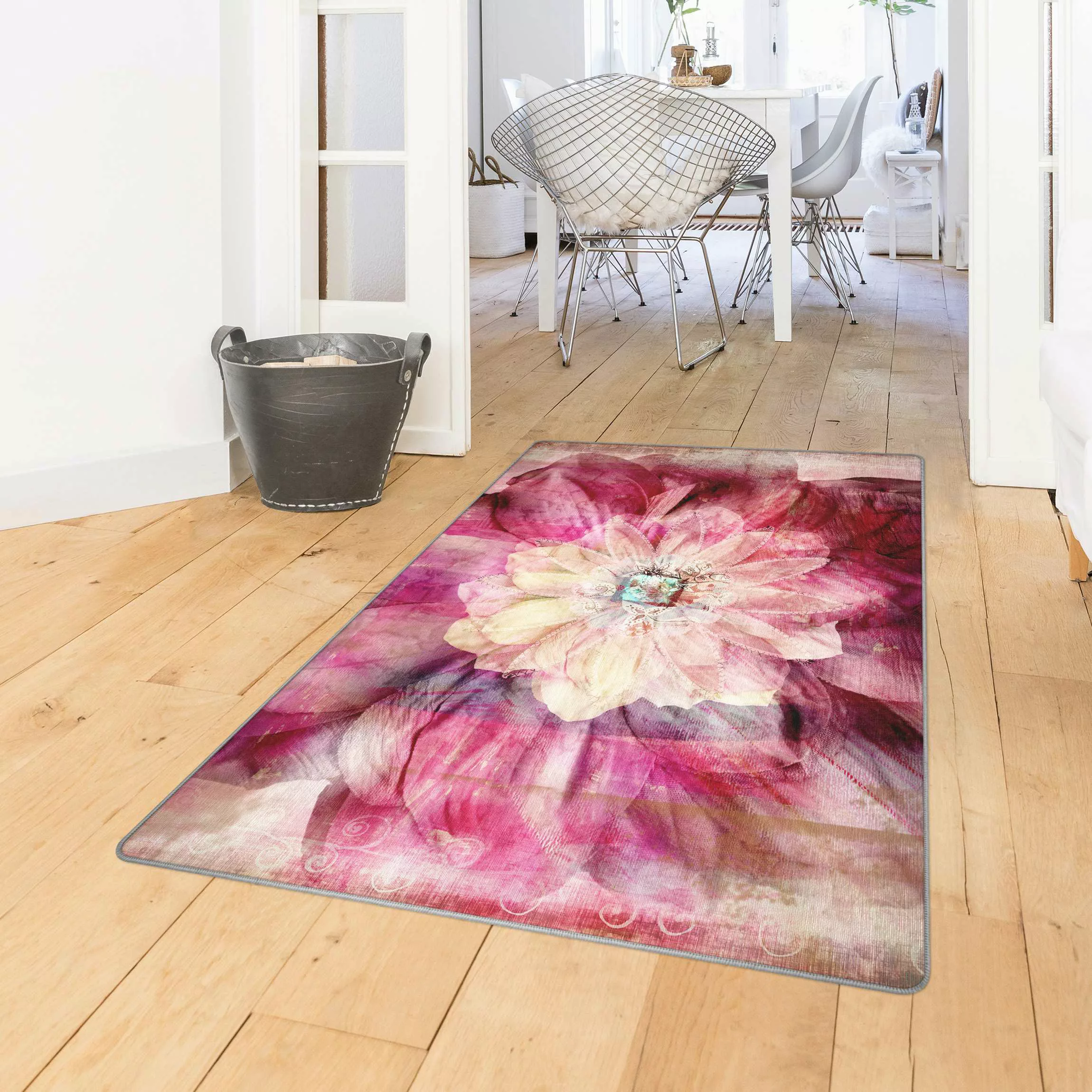 Teppich Grunge Flower günstig online kaufen