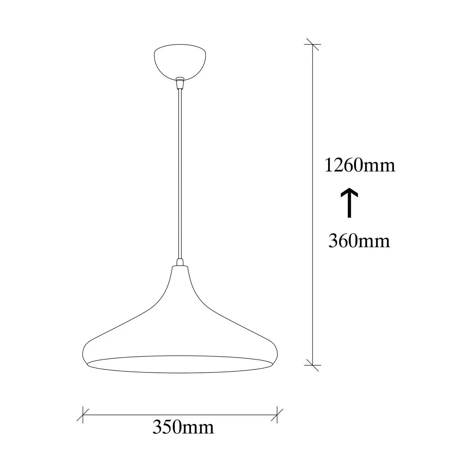 Hängeleuchte Berceste 208-S Ø35cm gold günstig online kaufen