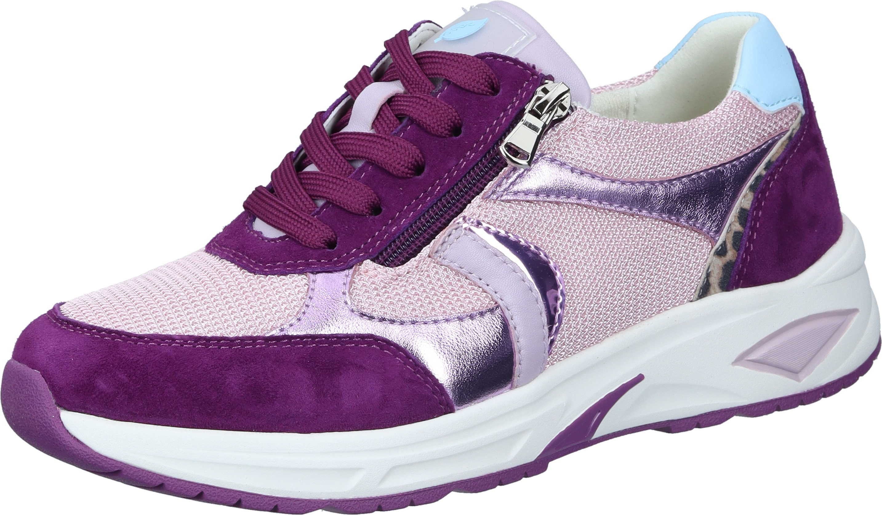 Waldläufer Schnürer Schnürschuh aus Velours/Mesh günstig online kaufen