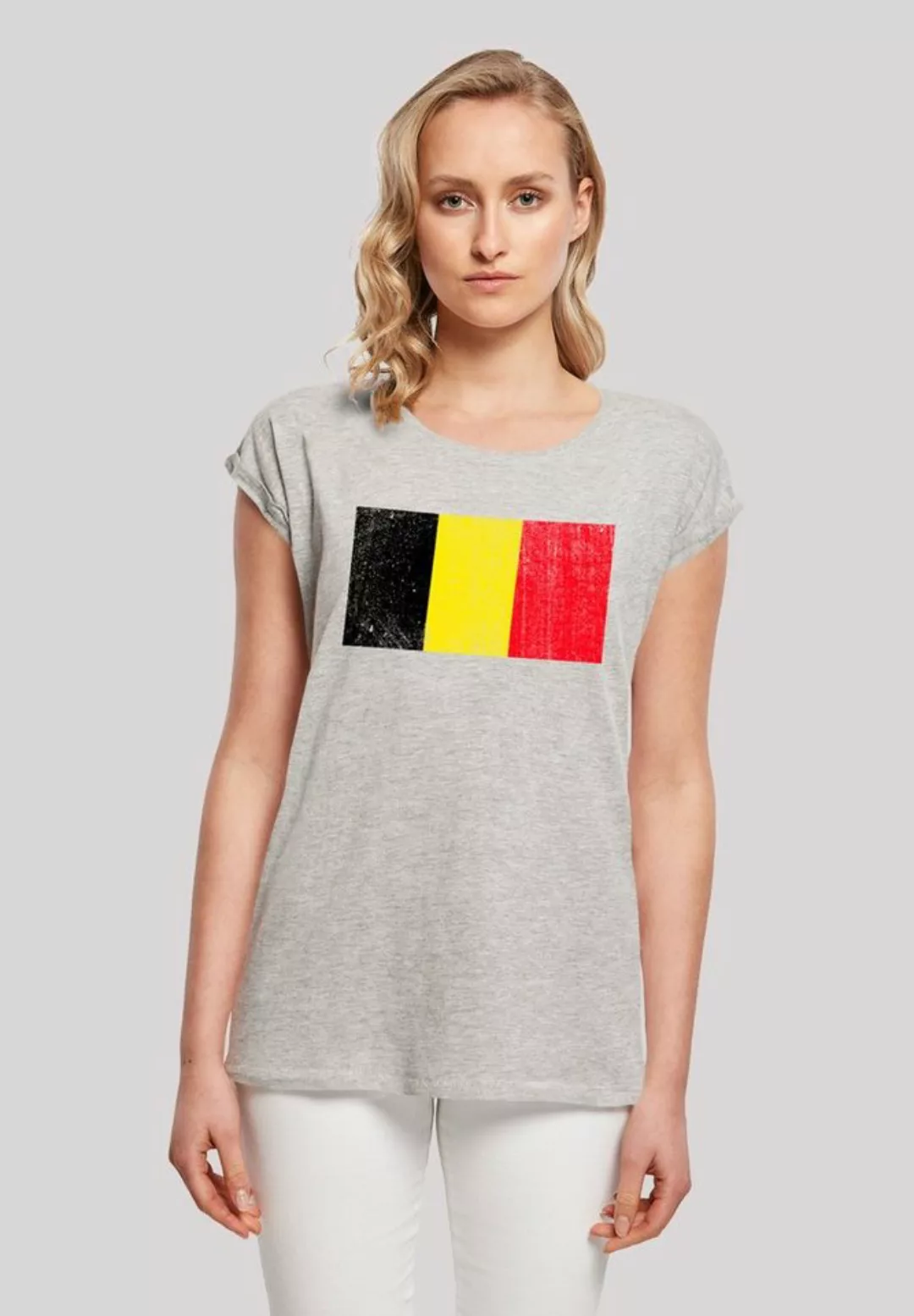 F4NT4STIC T-Shirt "Belgium Belgien Flagge", Print günstig online kaufen