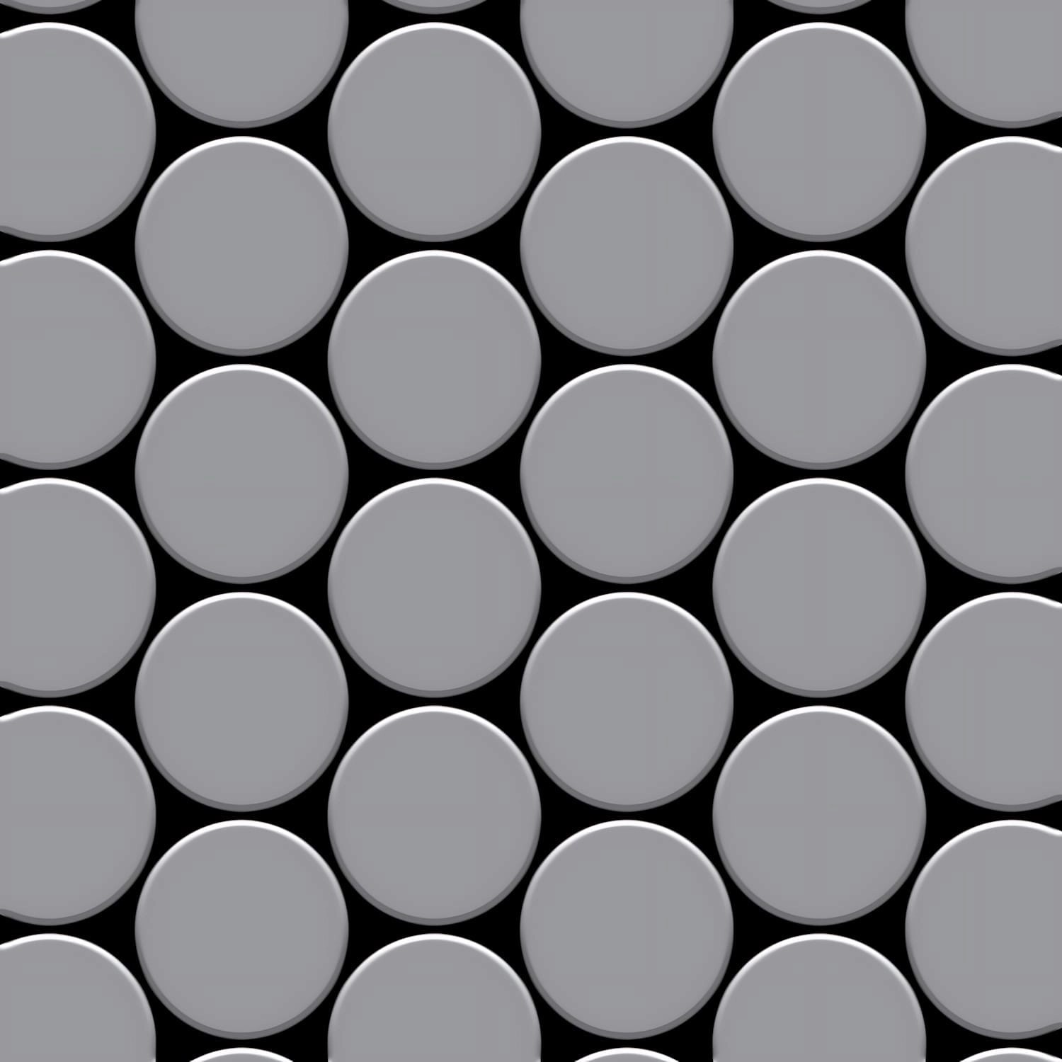 ALLOY Mosaik Fliese Massiv Metall Edelstahl Hochglanz Grau 1,6mm Medallion- günstig online kaufen