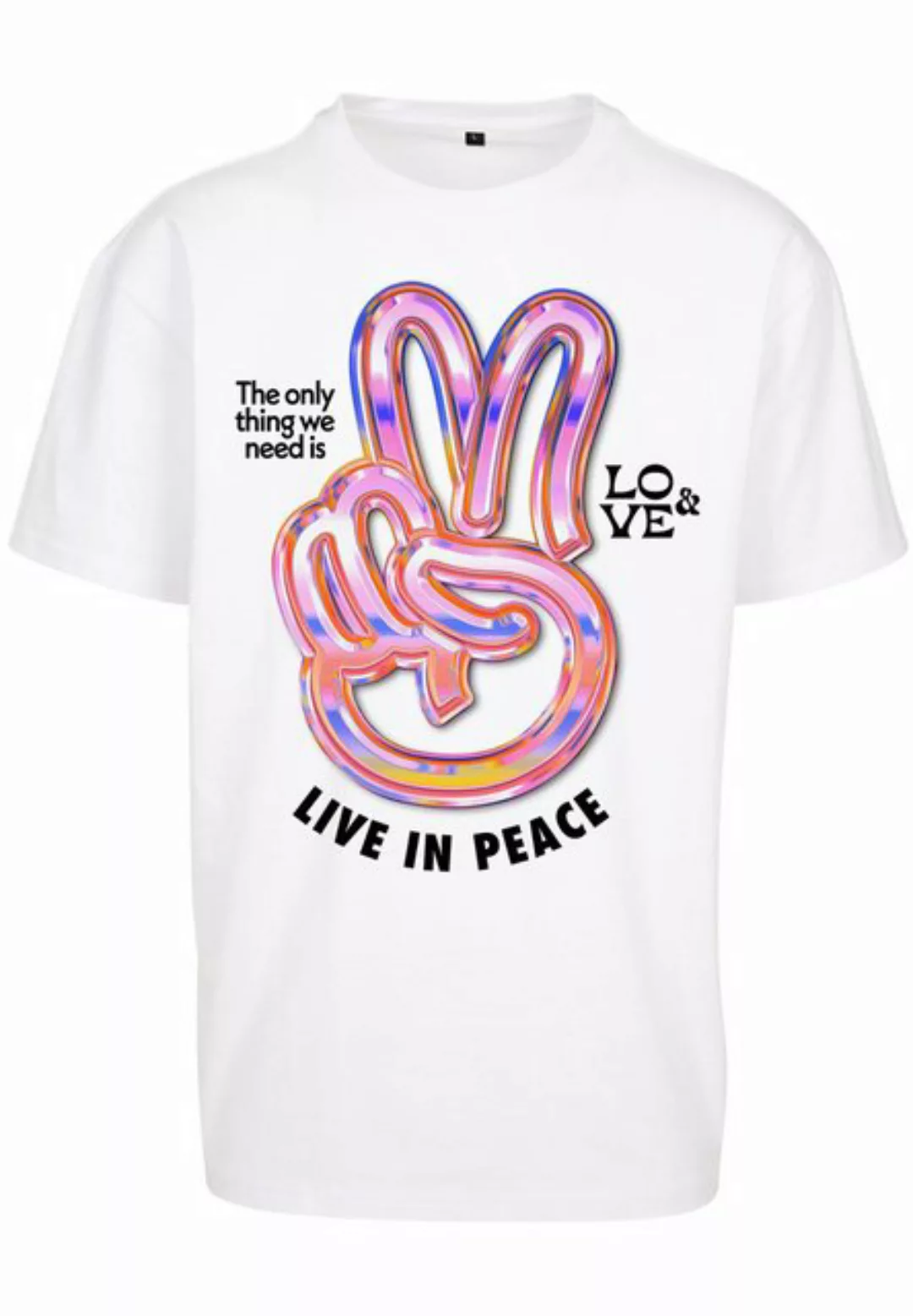 Upscale by Mister Tee T-Shirt Upscale by Mister Tee Unisex Live in Peace Ov günstig online kaufen