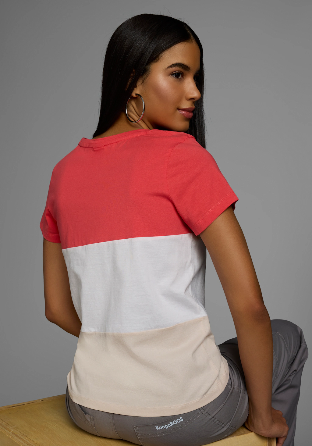 KangaROOS T-Shirt, im Colorblock-Design günstig online kaufen