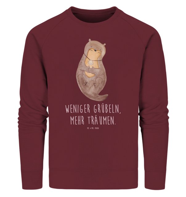 Mr. & Mrs. Panda Longpullover Größe XL Otter Muschel - Burgundy - Geschenk, günstig online kaufen