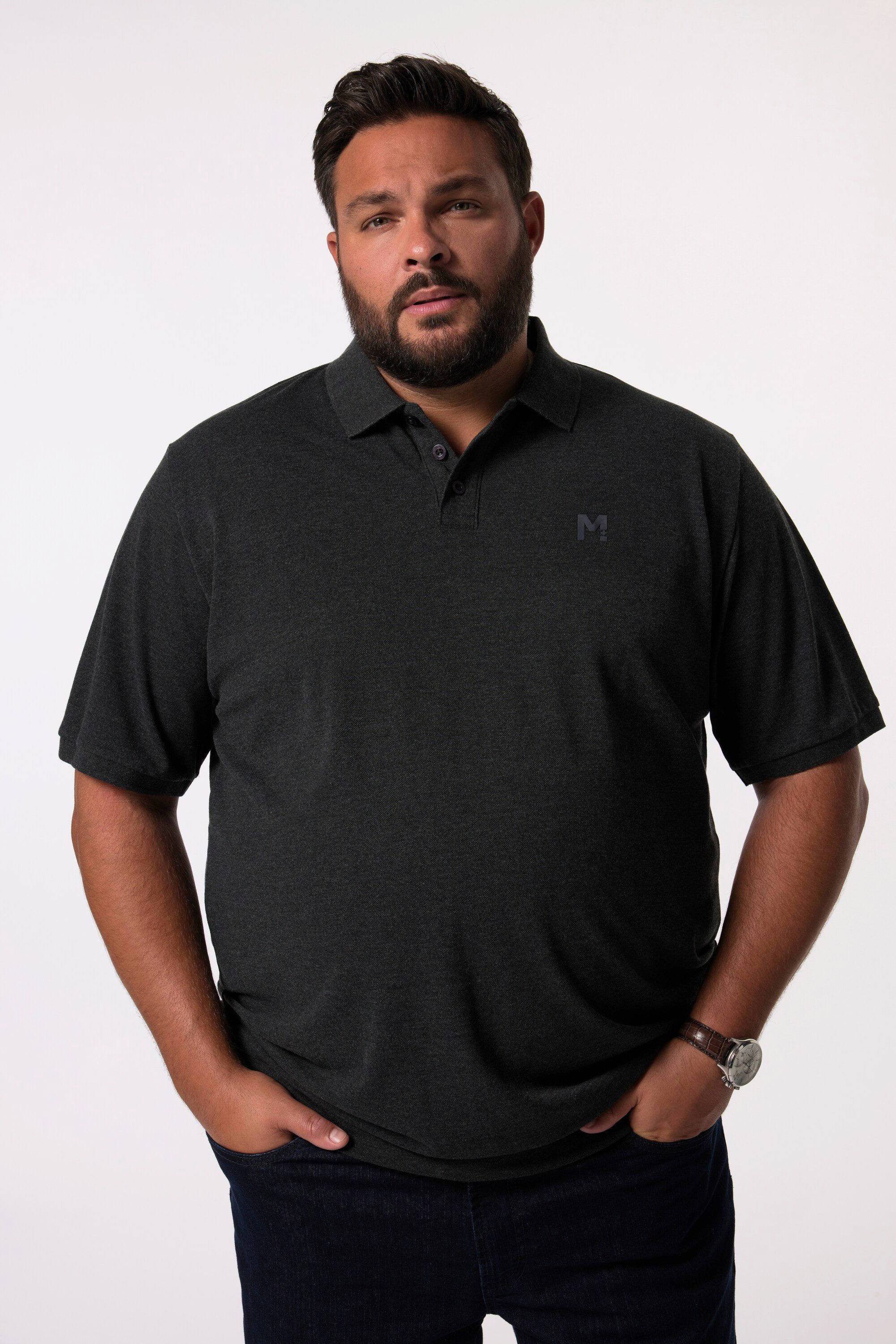 Men Plus Poloshirt Men+ Poloshirt Bauchfit günstig online kaufen