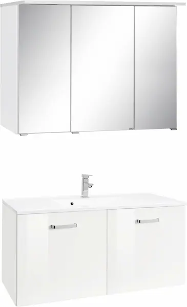 welltime Badmöbel-Set "Ravenna", (2 St.), Breite 100 cm, mit gedämpften Sch günstig online kaufen