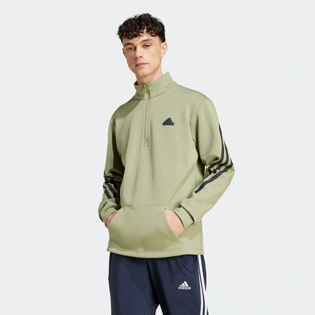 adidas Sportswear Rollkragenpullover "M FI 3S HALFZIP", (1 tlg.) günstig online kaufen