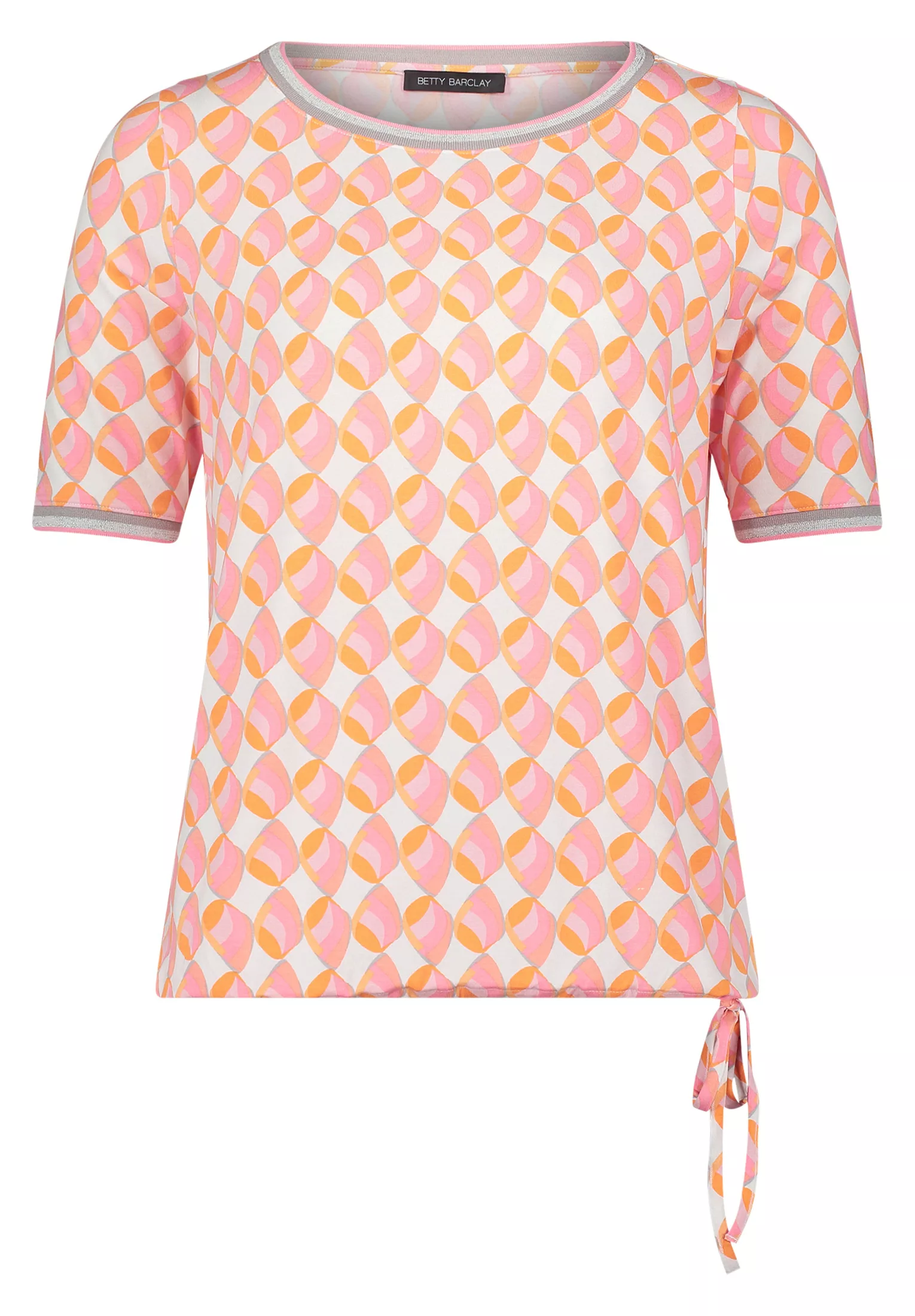 Betty Barclay Kurzarmshirt "Betty Barclay Casual-Shirt mit Tunnelzug", Ripp günstig online kaufen