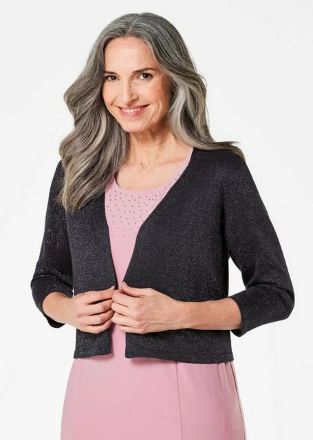 GOLDNER Strickjacke Wunderbar leichter Strick-Bolero günstig online kaufen