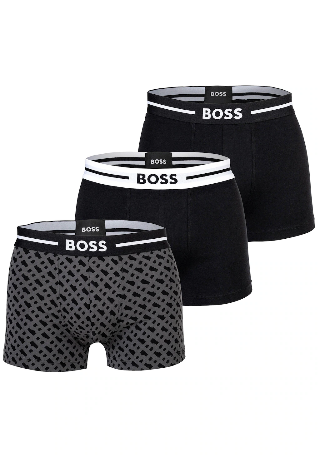 BOSS Trunk "Trunk 3P Bold Design", (Packung, 3 St., 3er), mit BOSS Schriftz günstig online kaufen