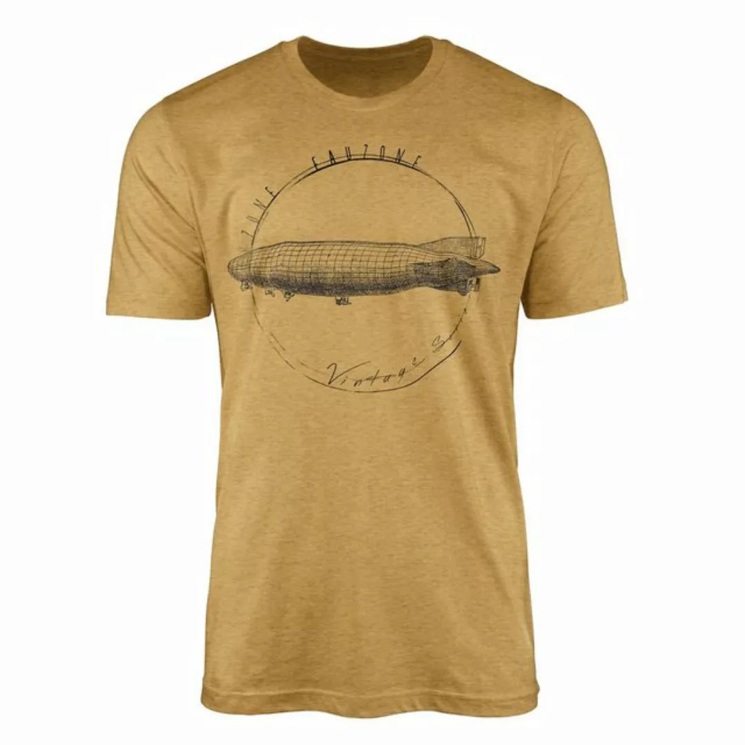 Sinus Art T-Shirt Vintage Herren T-Shirt Zeppelin günstig online kaufen