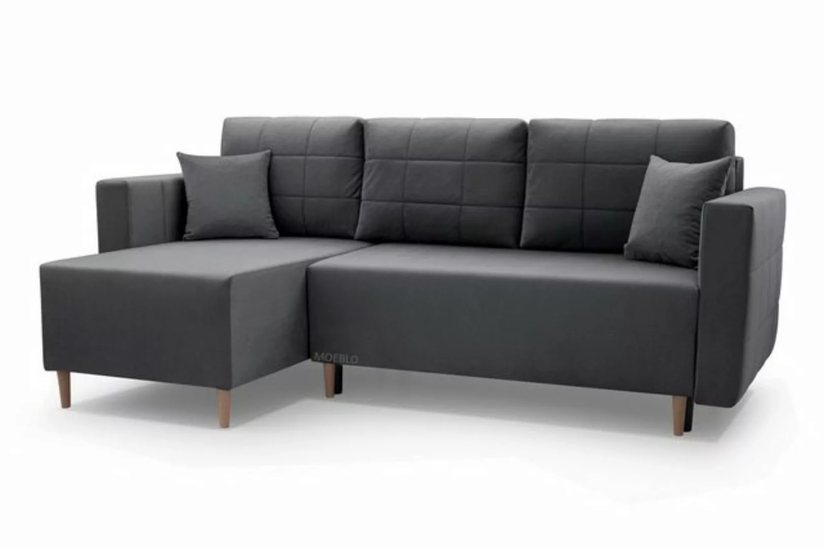 MOEBLO Ecksofa Santos, mit Schlaffunktion mit Bettkasten Eckcouch Wohnlands günstig online kaufen