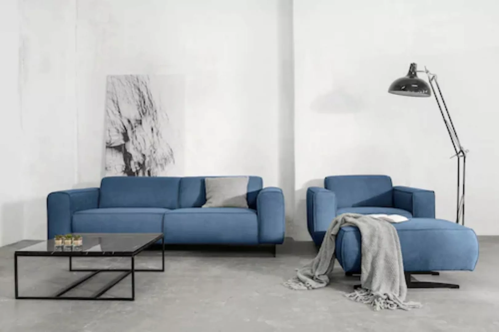 Places of Style Sessel "Murcia", mit Federkern, Keder und besonderen Metall günstig online kaufen