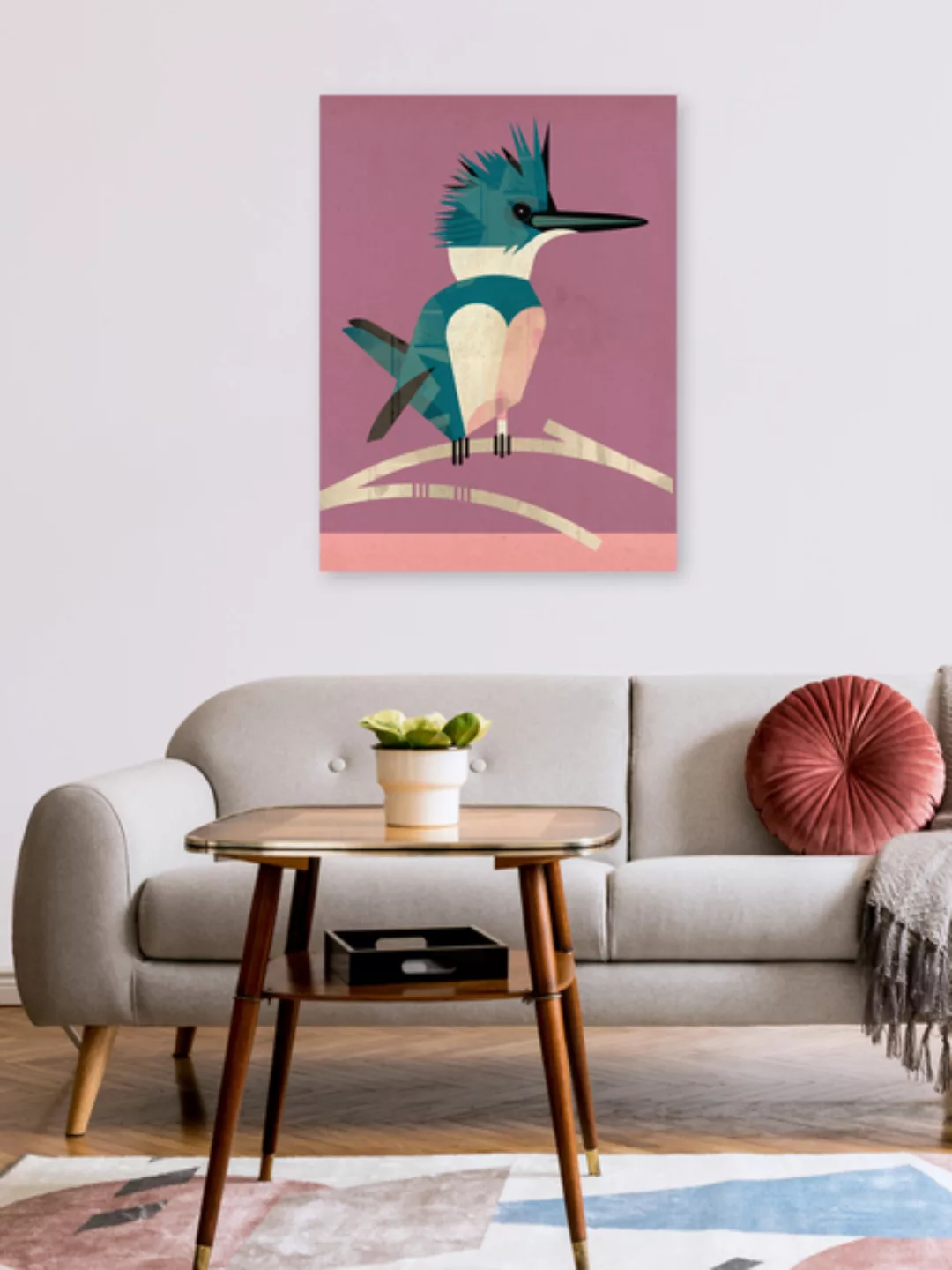Poster / Leinwandbild - Eisvogel günstig online kaufen