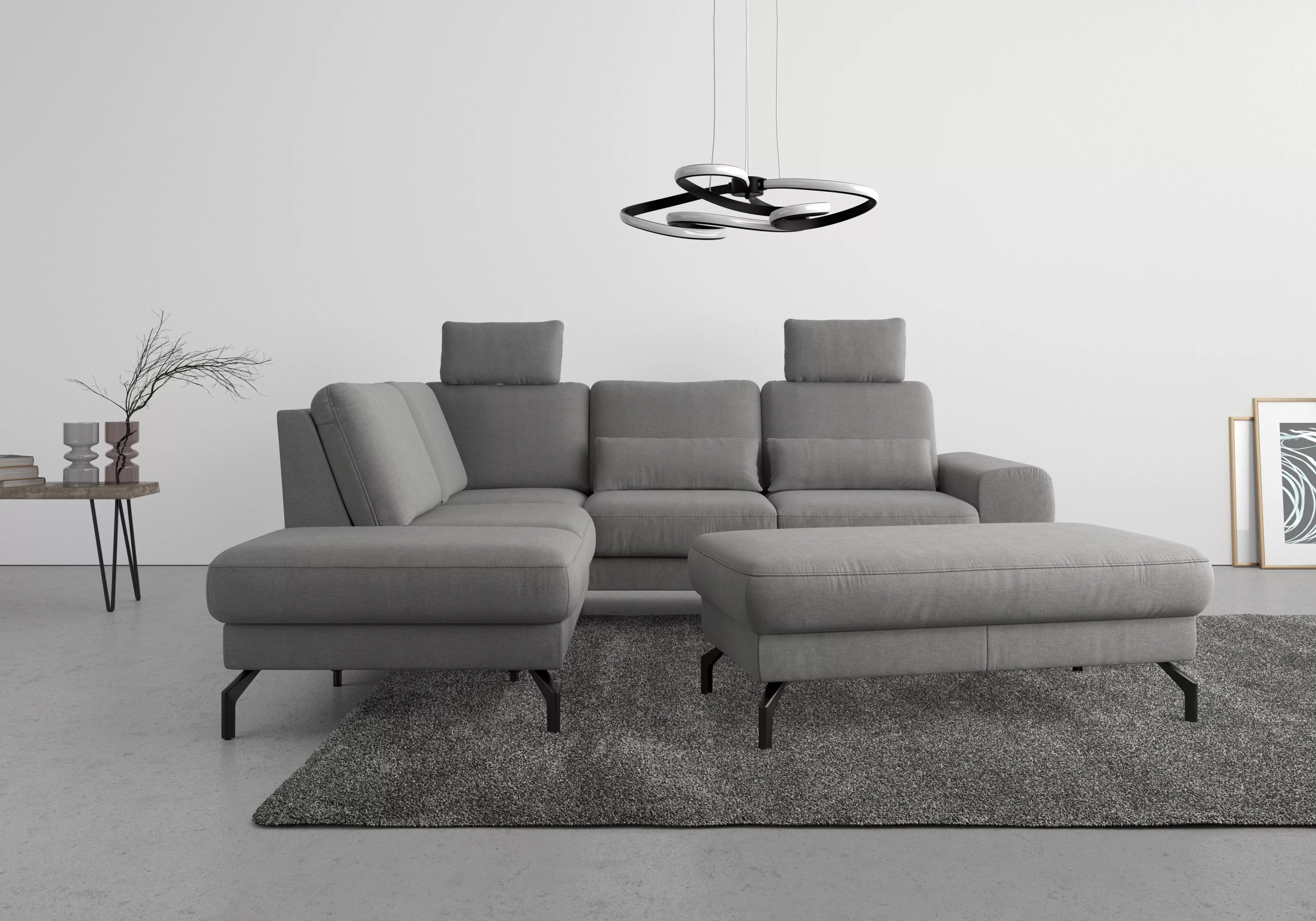 sit&more Ecksofa "Cinturo L-Form", inklusive Sitztiefenverstellung und Fede günstig online kaufen