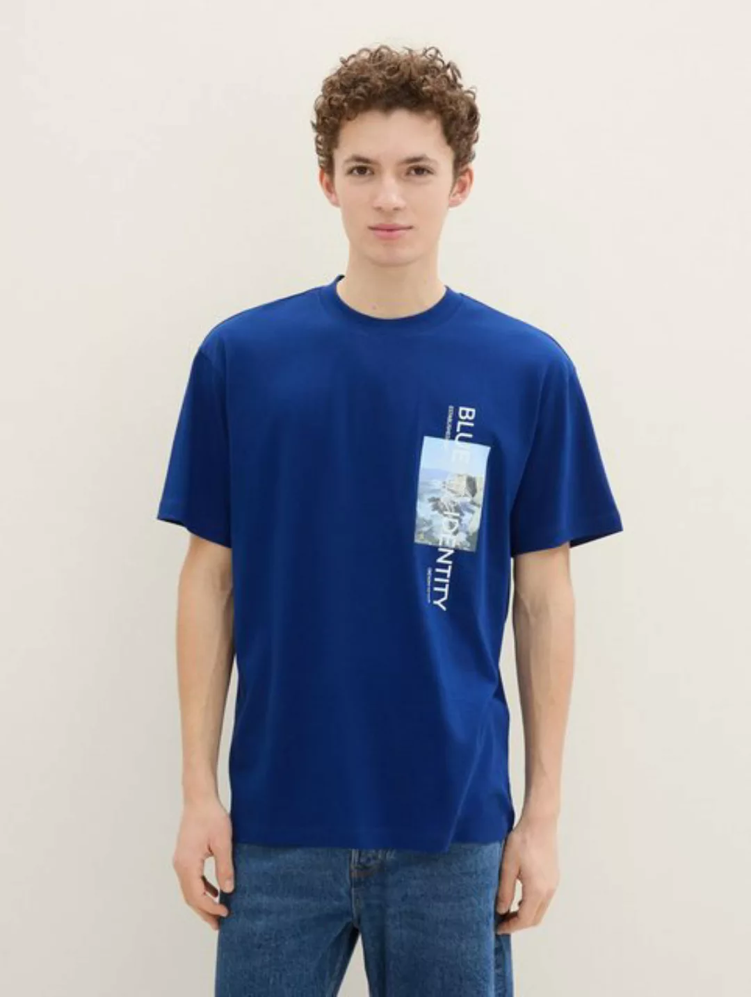 TOM TAILOR Denim T-Shirt Relaxed T-Shirt mit Print günstig online kaufen