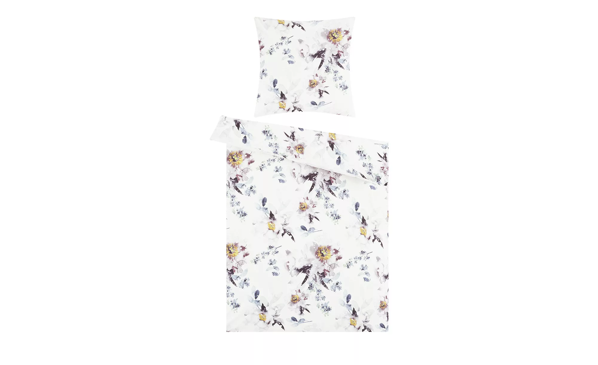 como Biber Bettwäsche   Snowing Flowers ¦ mehrfarbig ¦ Maße (cm): B: 135 Be günstig online kaufen