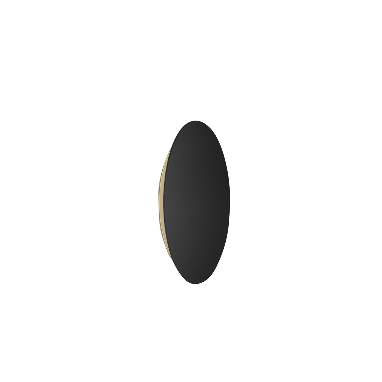 Escale Blade LED-Wandleuchte schwarz matt Ø 18 cm günstig online kaufen