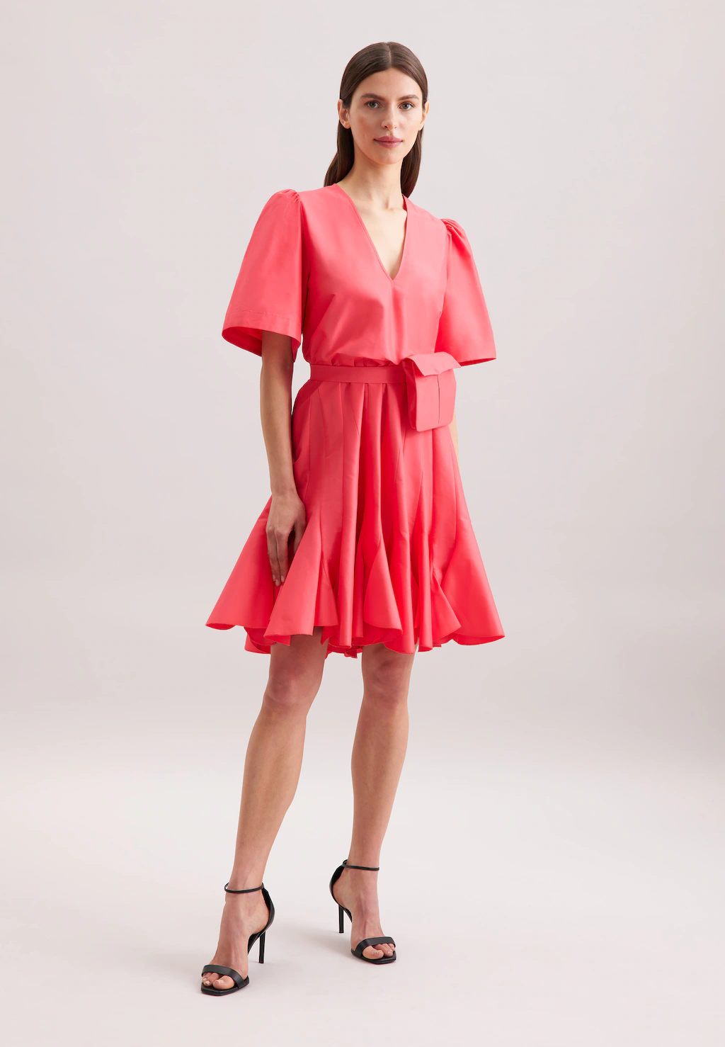 seidensticker Sommerkleid "Schwarze Rose", V-Neck Uni günstig online kaufen