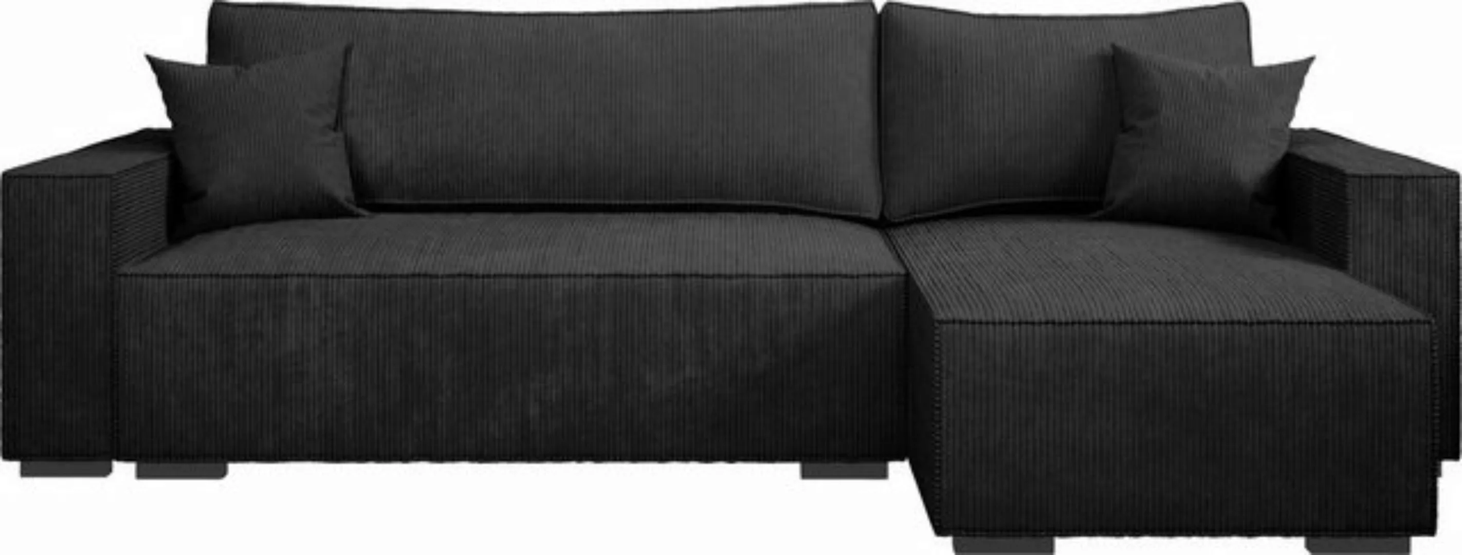 INOSIGN Ecksofa Winton Cordsofa / Schlafsofa 253 cm, Cord, Recamiere wechse günstig online kaufen