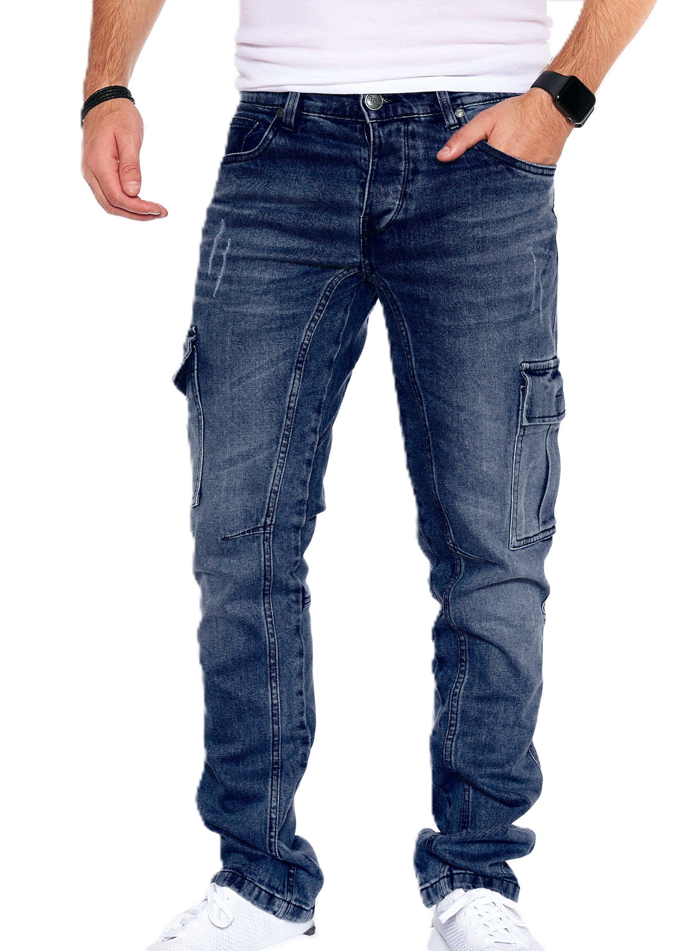 Styleko Chinohose 8004 Styleko Cargohose Herren günstig online kaufen