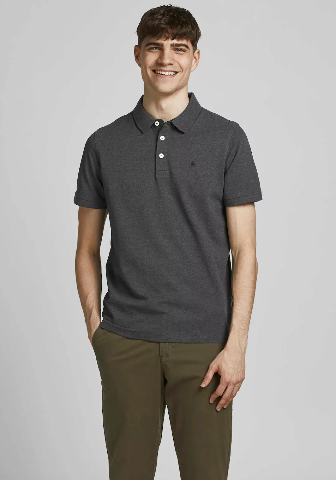 Jack & Jones Poloshirt Polo Shirt JJEPAULOS Sommer Hemd Kragen Pique Cotton günstig online kaufen