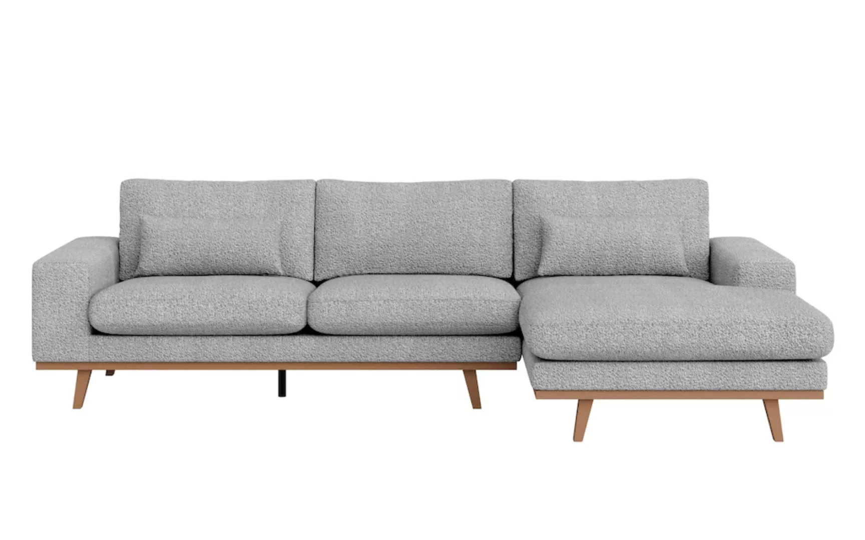 Home affaire Ecksofa "Torino B/T/H: 282/151/81 cm", L-Form, edler Holzrahme günstig online kaufen