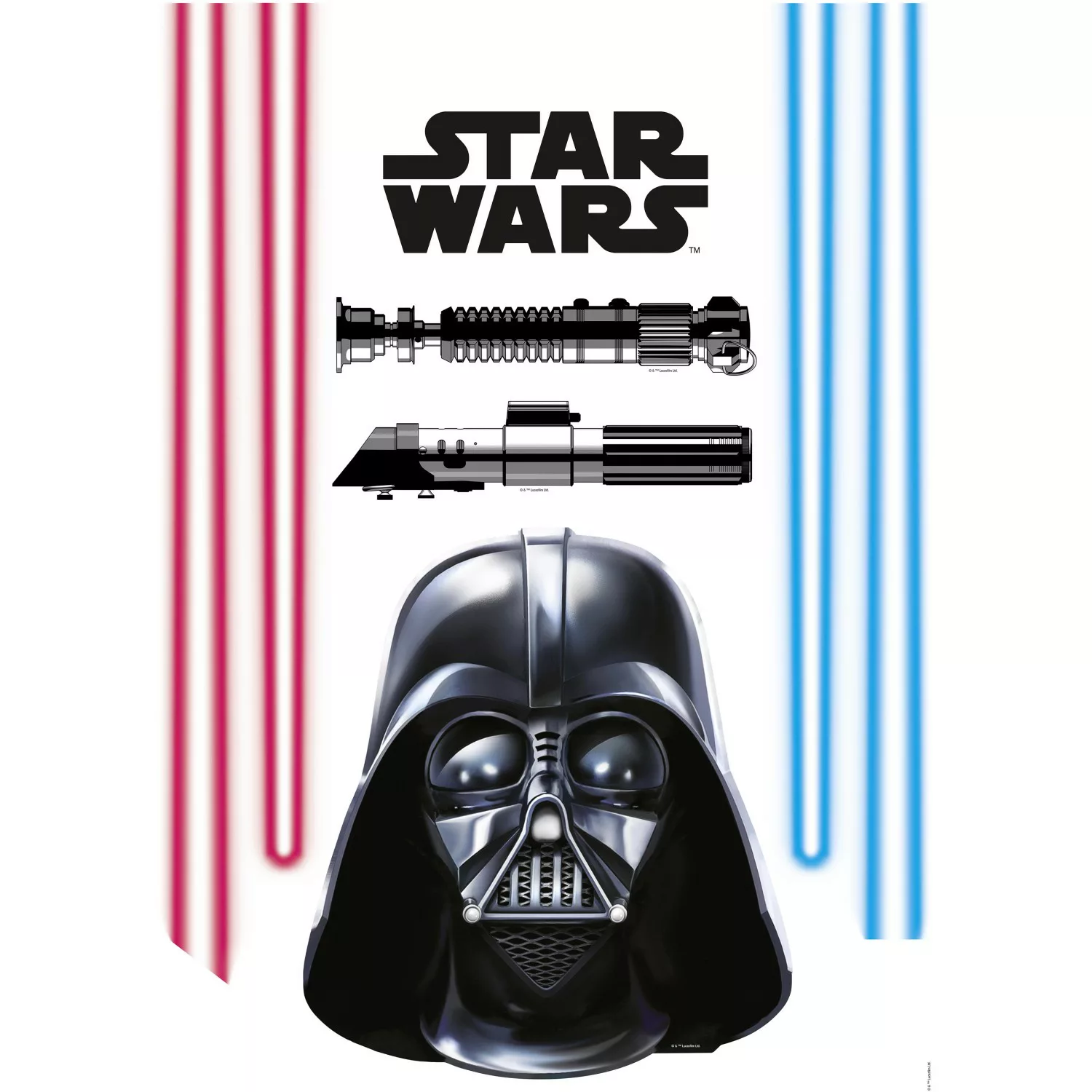 Komar Wandtattoo "Darth Vader", (8 St.), 50x70 cm (Breite x Höhe), selbstkl günstig online kaufen