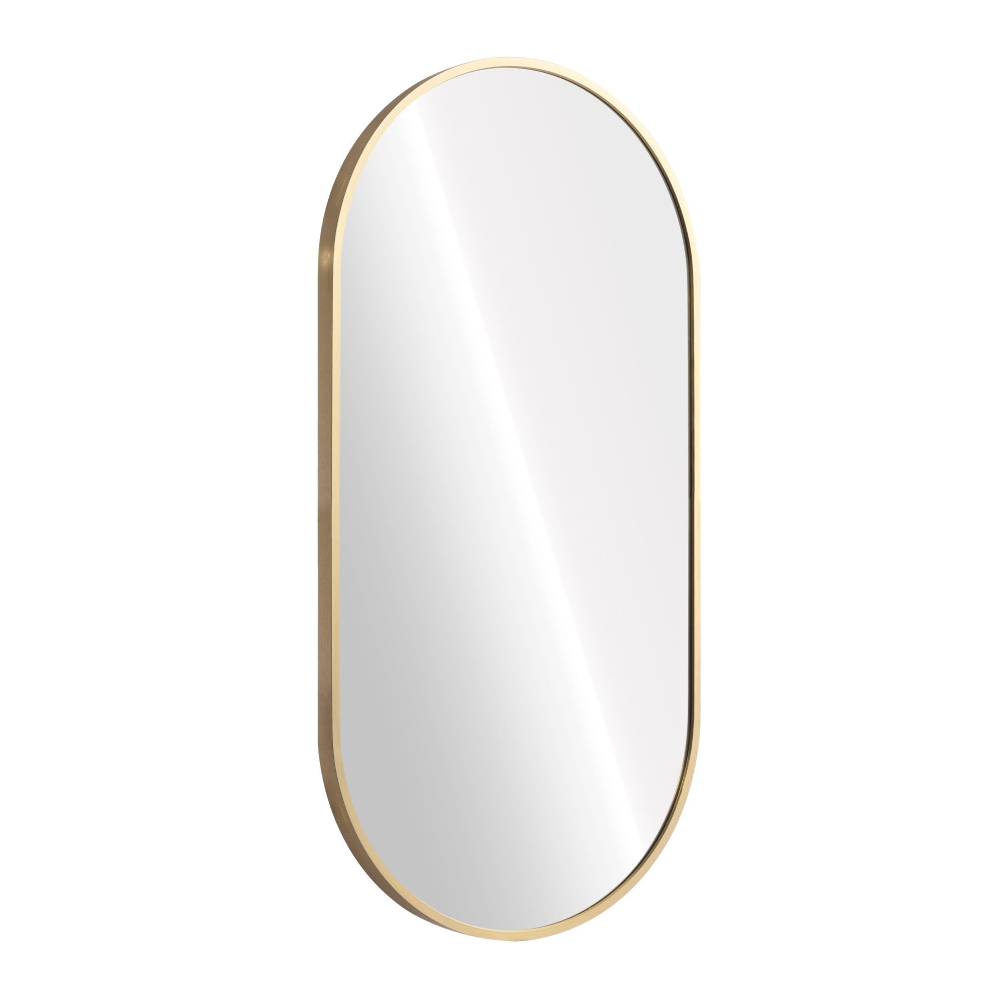 Navaris Wandspiegel Wandspiegel oval mit Rahmen günstig online kaufen