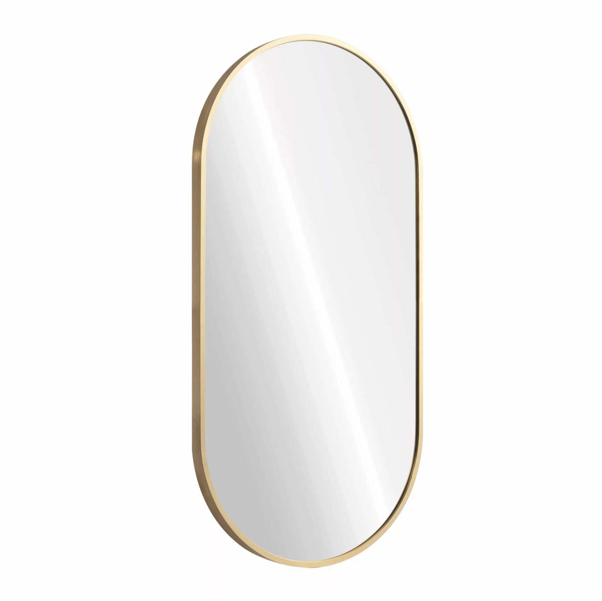 Navaris Wandspiegel Wandspiegel oval mit Rahmen günstig online kaufen