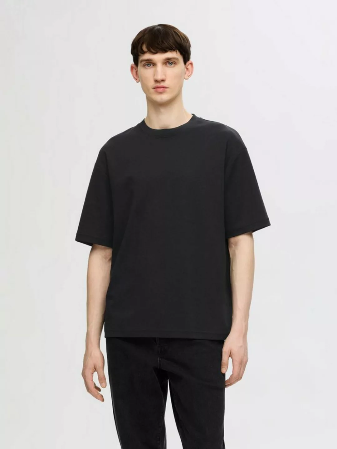 SELECTED HOMME T-Shirt SLHLOOSEOSCAR SS O-NECK TEE NOOS günstig online kaufen