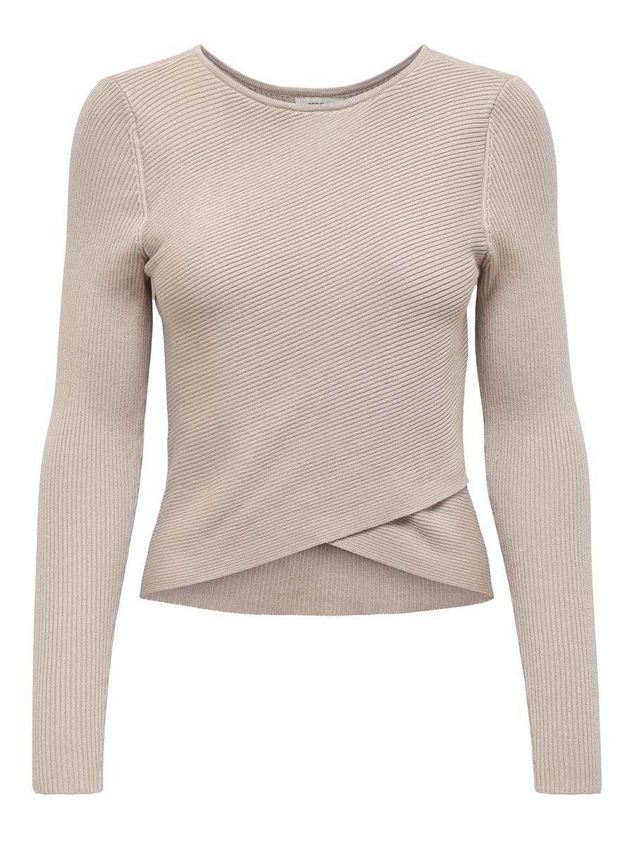ONLY Wickel- Pullover Damen Grau günstig online kaufen
