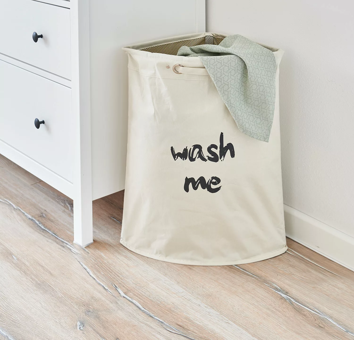 Zeller Present Wäschesack "Wäschekorb, Wash me", BxTxH: 34x34x56 cm günstig online kaufen
