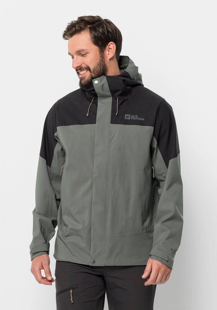 Jack Wolfskin Trekkingjacke "KAMMWEG 2L JKT M", mit Kapuze günstig online kaufen