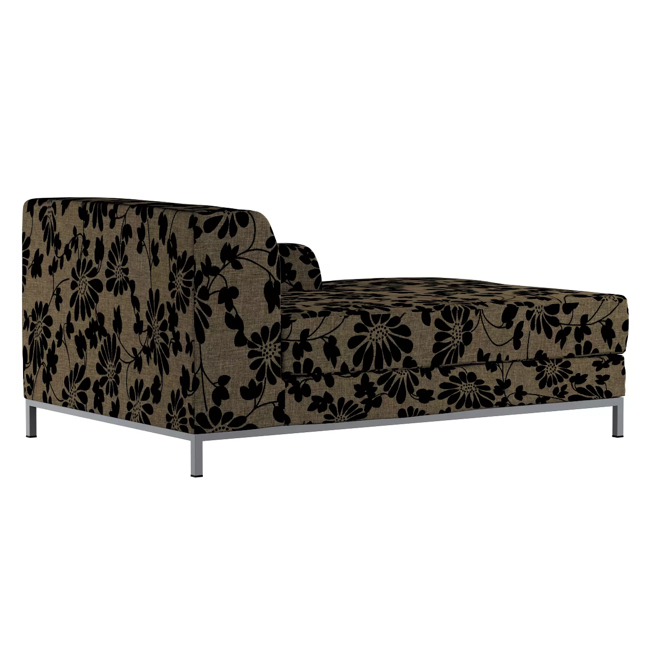 Bezug für Kramfors Sofa Recamiere rechts, beige-schwarz, Bezug für Recamier günstig online kaufen