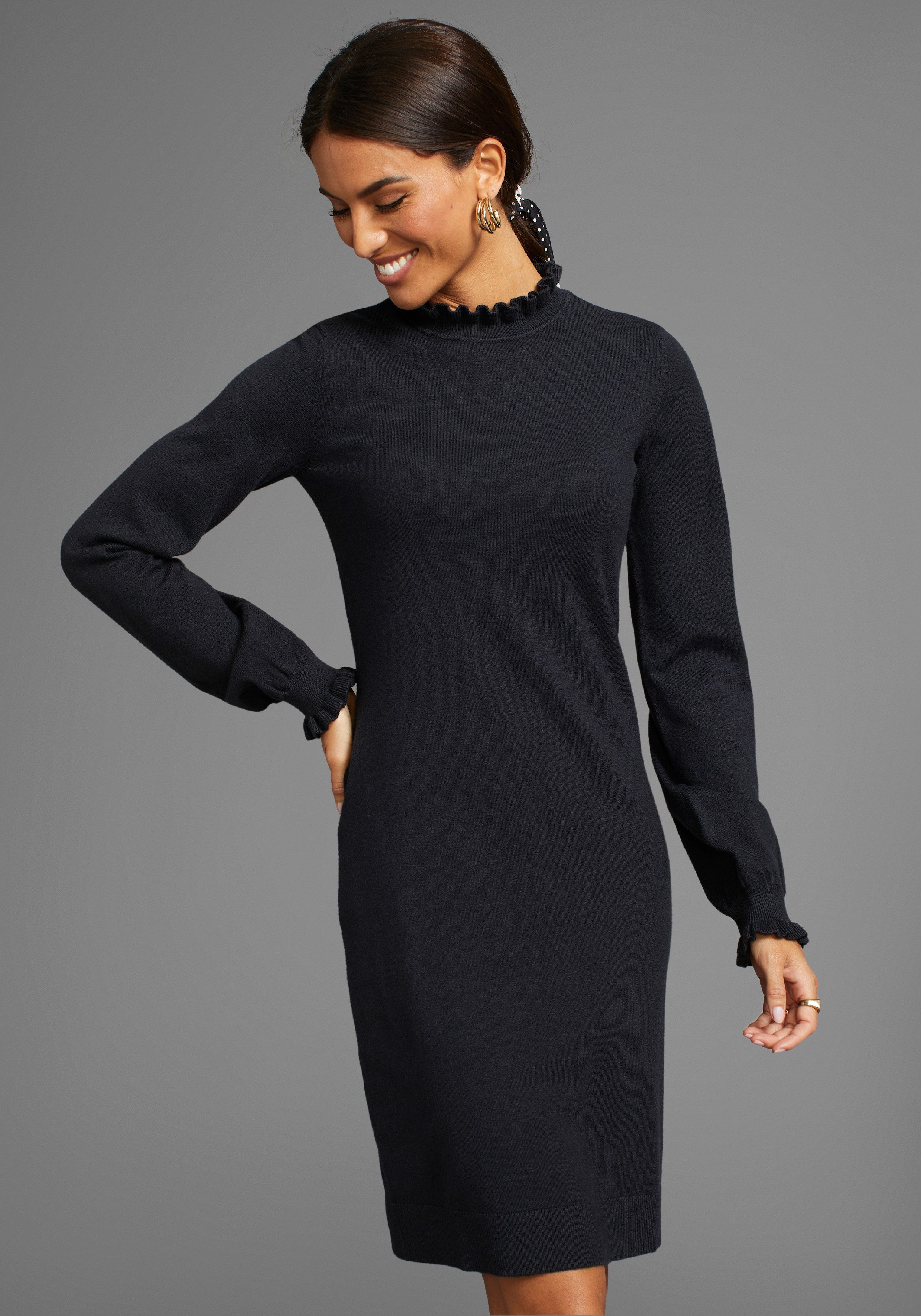 Laura Scott Strickkleid festlich, lang, figurbetont, günstig online kaufen