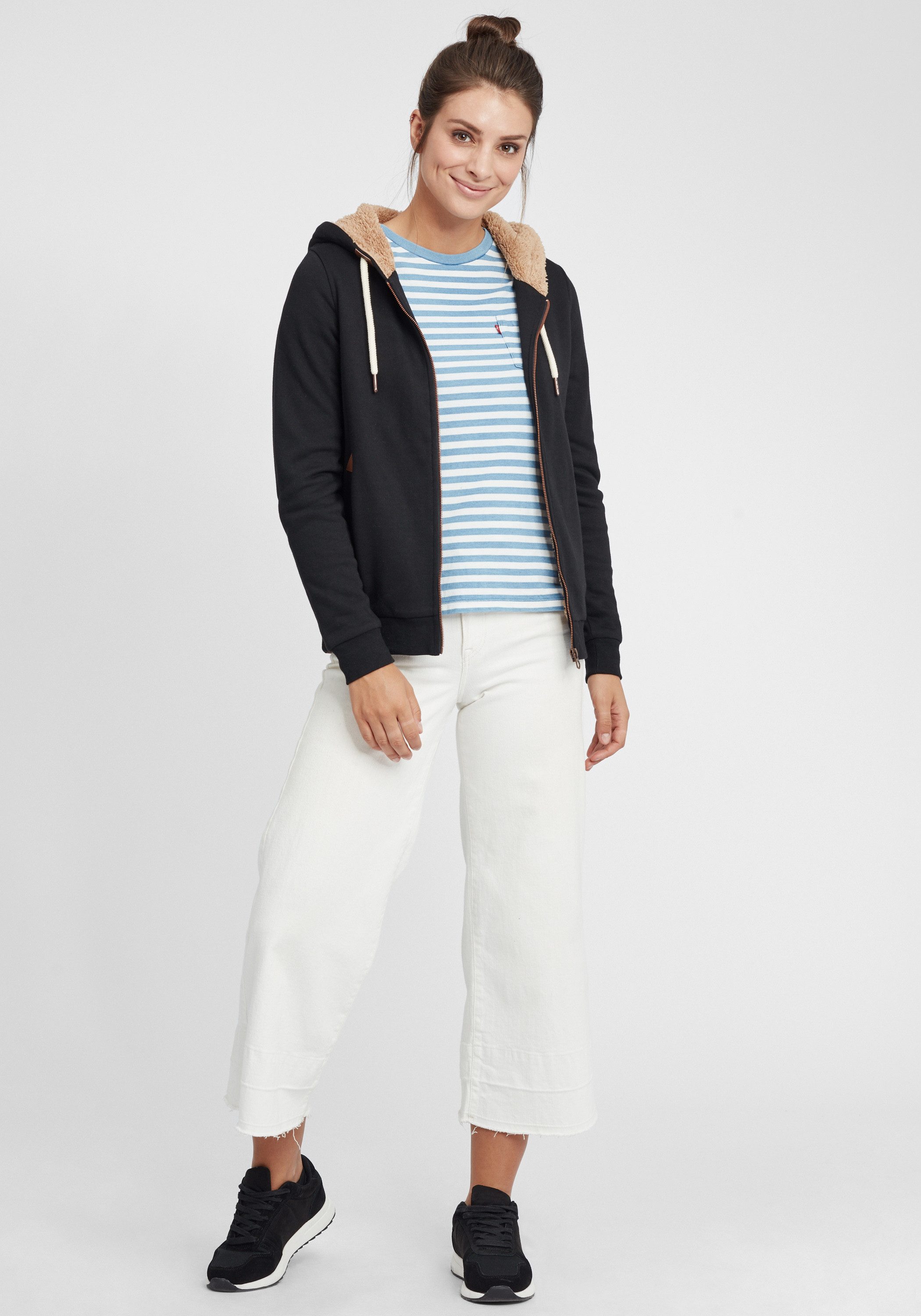 OXMO Kapuzensweatjacke OXVicky Pile Sweat Zip-Hoodie günstig online kaufen