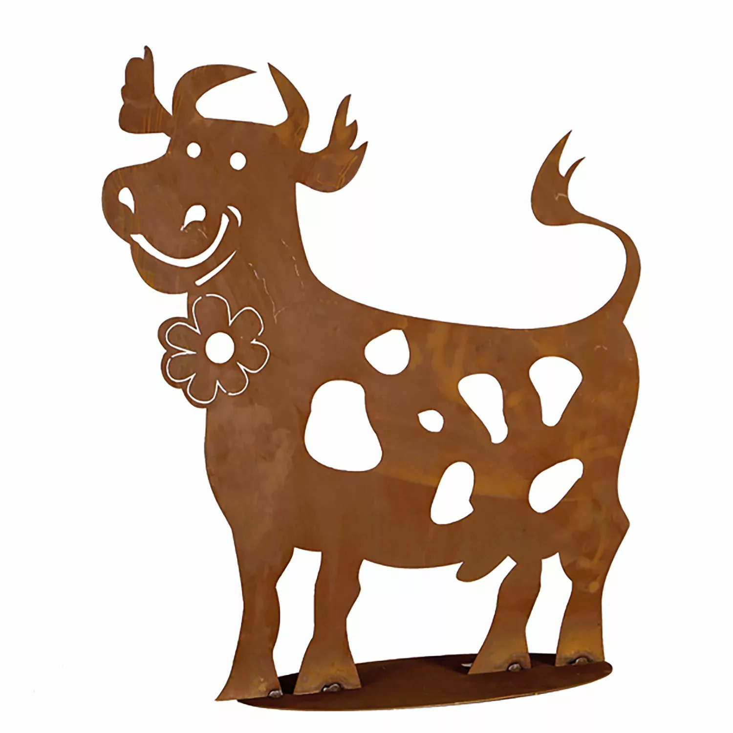Siena Garden Lustige Kuh Metall mit Edelrost 60 cm günstig online kaufen