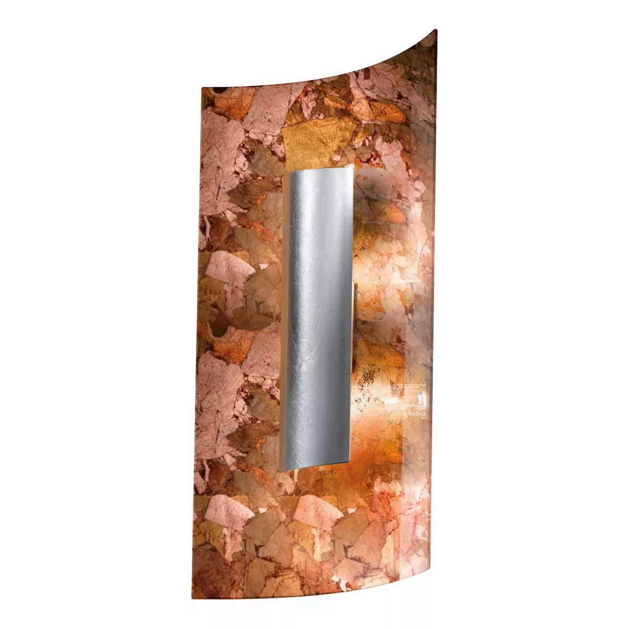 Wandlampe Aura Herbst Blende silber, Höhe 45 cm günstig online kaufen