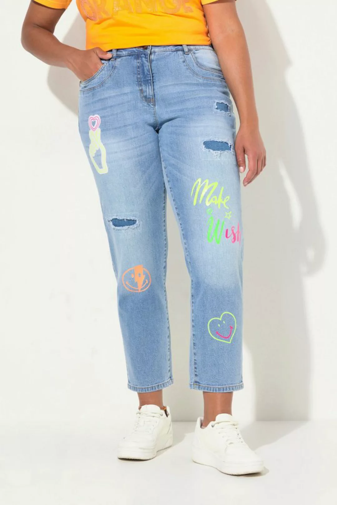 Angel of Style Funktionshose Boyfriend-Jeans Patches Destroy-Effekte 5-Pock günstig online kaufen