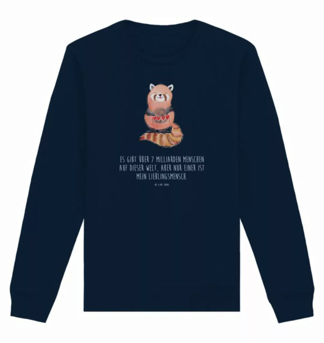 Mr. & Mrs. Panda Longpullover Größe S Roter Panda - French Navy - Geschenk, günstig online kaufen