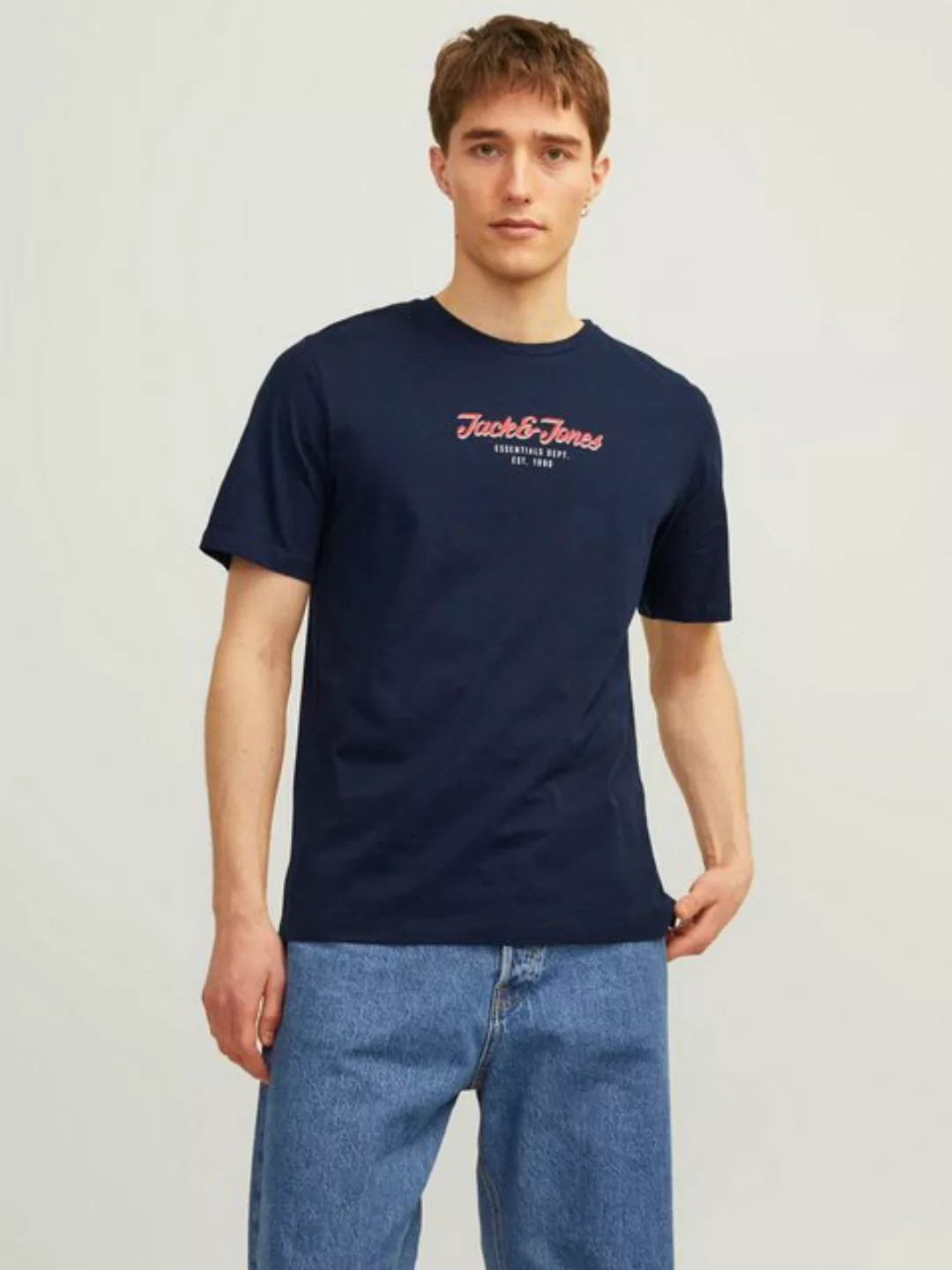 Jack & Jones Kurzarmshirt JJHENRY TEE SS CREW NECK günstig online kaufen