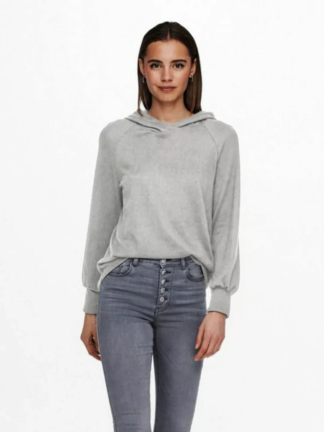 ONLY Sweatshirt Elcos Emma (1-tlg) Plain/ohne Details, Drapiert/gerafft, We günstig online kaufen