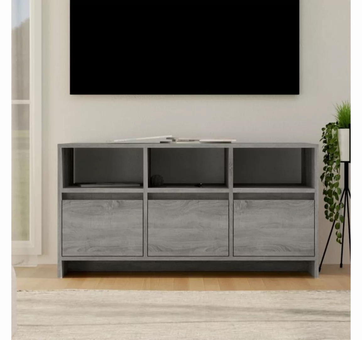furnicato TV-Schrank Grau Sonoma 102x37,5x52,5 cm Holzwerkstoff günstig online kaufen