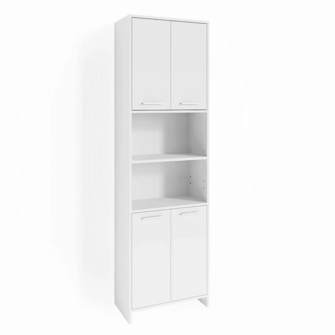 Vicco Hochschrank Maris, Weiß, 56.1 x 190 cm günstig online kaufen